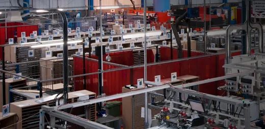 Manufacturing floor supplied with cutting tools and industrial supplies